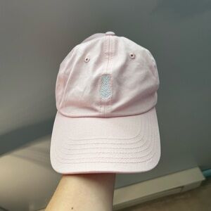 Pink Baseball Cap with Pineapple Embroidery